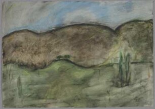 Ohne Titel [Landschaft mit Bergen]