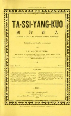 Serie I, Volume II, No. 11