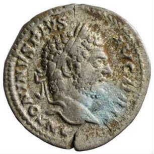 Münze, Denar, 212 n. Chr.