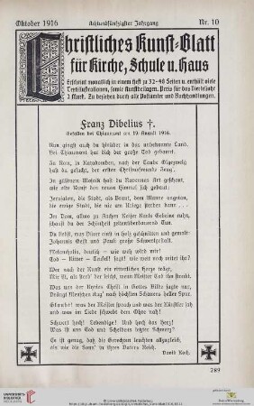 Nr. 10 (Oktober 1916)