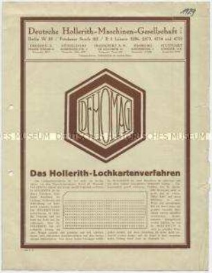 Das Hollerith-Lochkartenverfahren