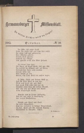 N° 10. October. 1885