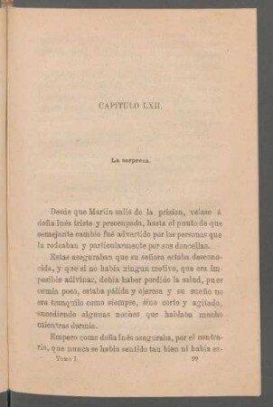Capítulo LXII. - La sorpresa.