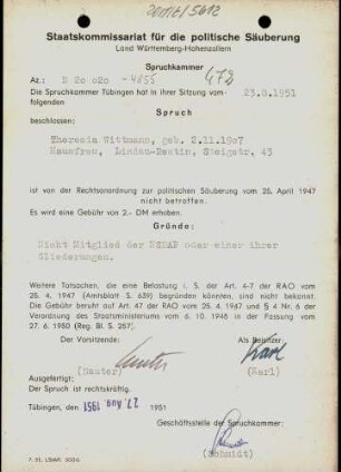 Wittmann, Theresia
