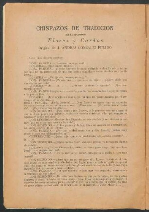 Flores y cardos