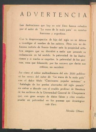 Advertencia