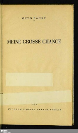 Meine grosse Chance