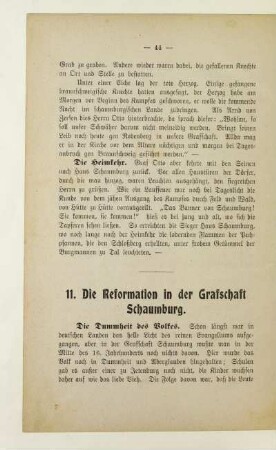 11. Die Reformation in der Grafschaft Schaumburg