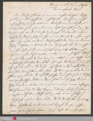 4° Ms 100-8 - Dein Weihnachtsbrief war mir ein wahres Labsal