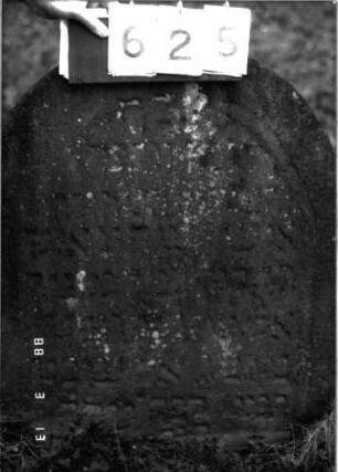 Grabstein 625 (Detailaufnahme)