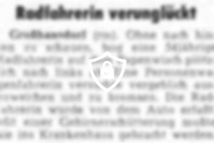 Radfahrerin verunglückt