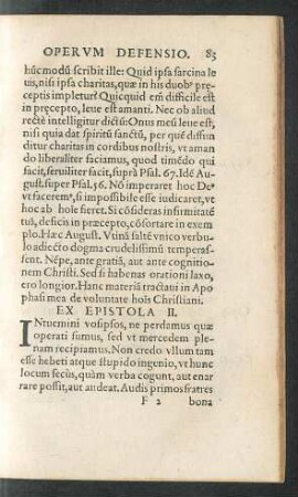Ex Epistola II.