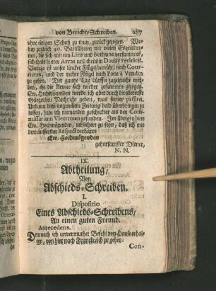 IX. Abtheilung,