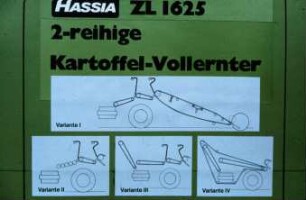 Hassia ZL 1625 2-reihige Kartoffel-Vollernter