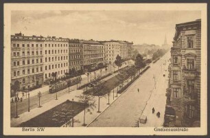 Ansichtskarte Gneisenaustraße, Schrägansicht [1/2]