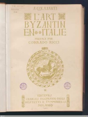 L' art byzantin en Italie