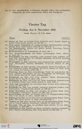 Zinn (Nr. 631-693)