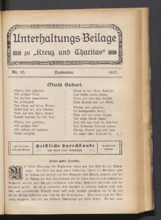 Nr. 12. September. 1917