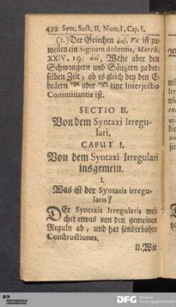 Numerus I.