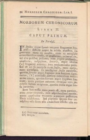 Morborum Chronicorum Liber II.