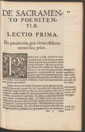 De Sacramento Poenitentiae.