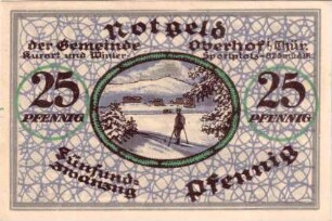 Notgeld der Gemeinde Oberhof in Thüringen
