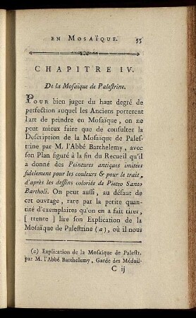 Chapitre IV. De la Mosaïque de Palestrine
