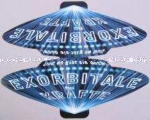Werbeschild in Form eines Ufos für "West Lights"-Zigaretten