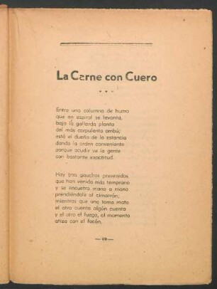 La Carne con Cuero