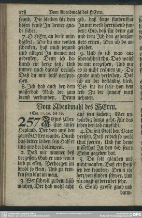 Vom Abendmahl des Herrn