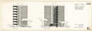 Groethuysen, Herbert; München - Hasenbergl; Block 506-509 - Block 506 (Ansichten)