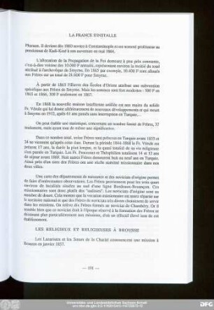 Les Religieux Et Religieuses À Brousse