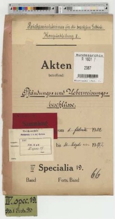 Pfändungs- und Ueberweisungsbeschlüsse