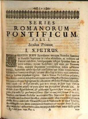 Series romanorum pontificum