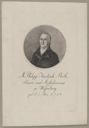 Bildnis des Philipp Friedrich Roth