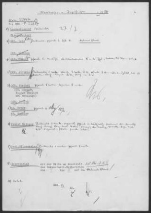 Ingelfingen-Criesbach: Visitationsbericht mit Pfarrbericht 1956