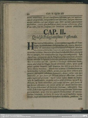 Cap. II. Quid sit Pelagianismus? ostendit