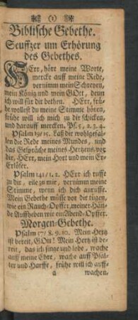 Biblische Gebethe