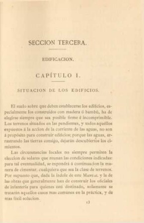 Seccion tercera. Edificacion