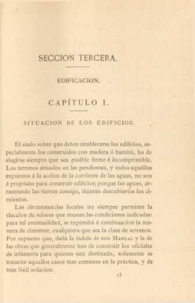 Seccion tercera. Edificacion