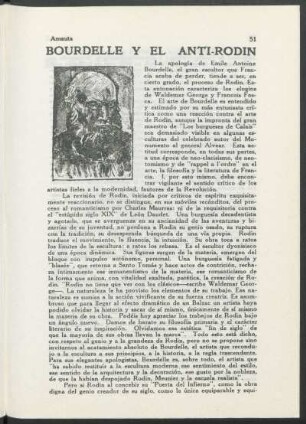Bourdelle y el Anti-Rodin