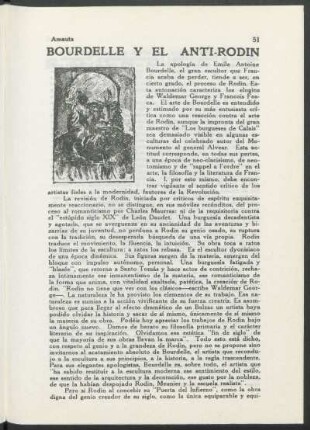 Bourdelle y el Anti-Rodin