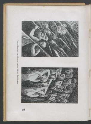 "Federzeichnungen zur "Orestie" und zu "Götz v. Berlichingen"