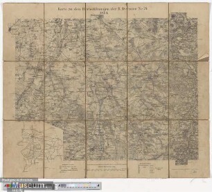 Karte zu den Herbstübungen der II. Division No. 24 1894.