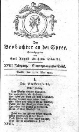 21. Stueck, 24. Mai 1819