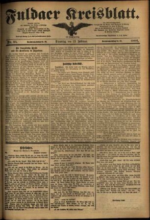Ausgabe vom Dienstag, den 13. Februar 1906.