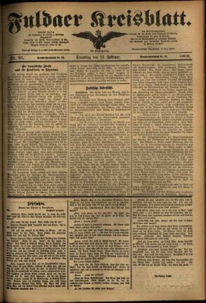 Ausgabe vom Dienstag, den 13. Februar 1906.