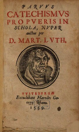 Parvus Catechismus Pro Pueris In Schola