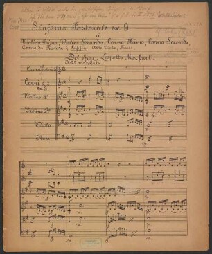 Sinfonien, LMV 7, G 3 - BSB Mus.ms. 6218