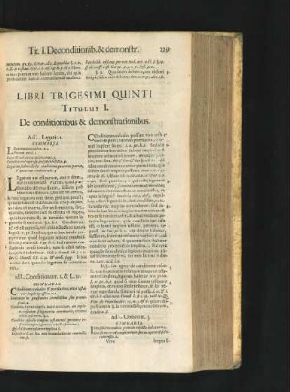 Libri Trigesimi Quinti.